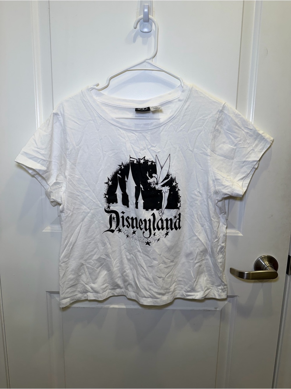 Like New Disneyland 100th Anniversary Tinkerbell Castle Ladies Shirt